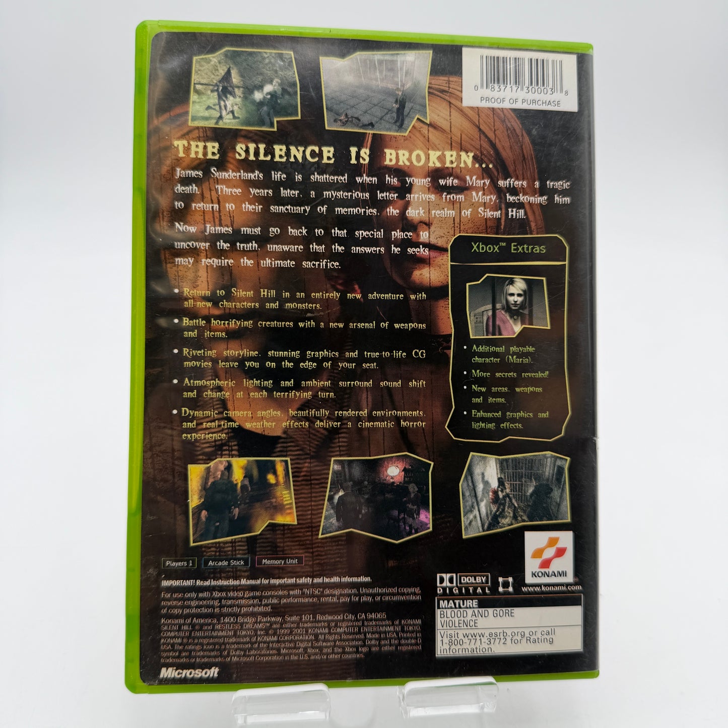 Xbox Silent Hill 2 CIB with Manual