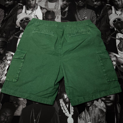 Zara Cargo Shorts XL Faded Green