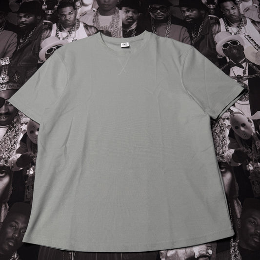 Zara Heavyweight Short Sleeve Ribbed Tee XL Sage/Mint Green