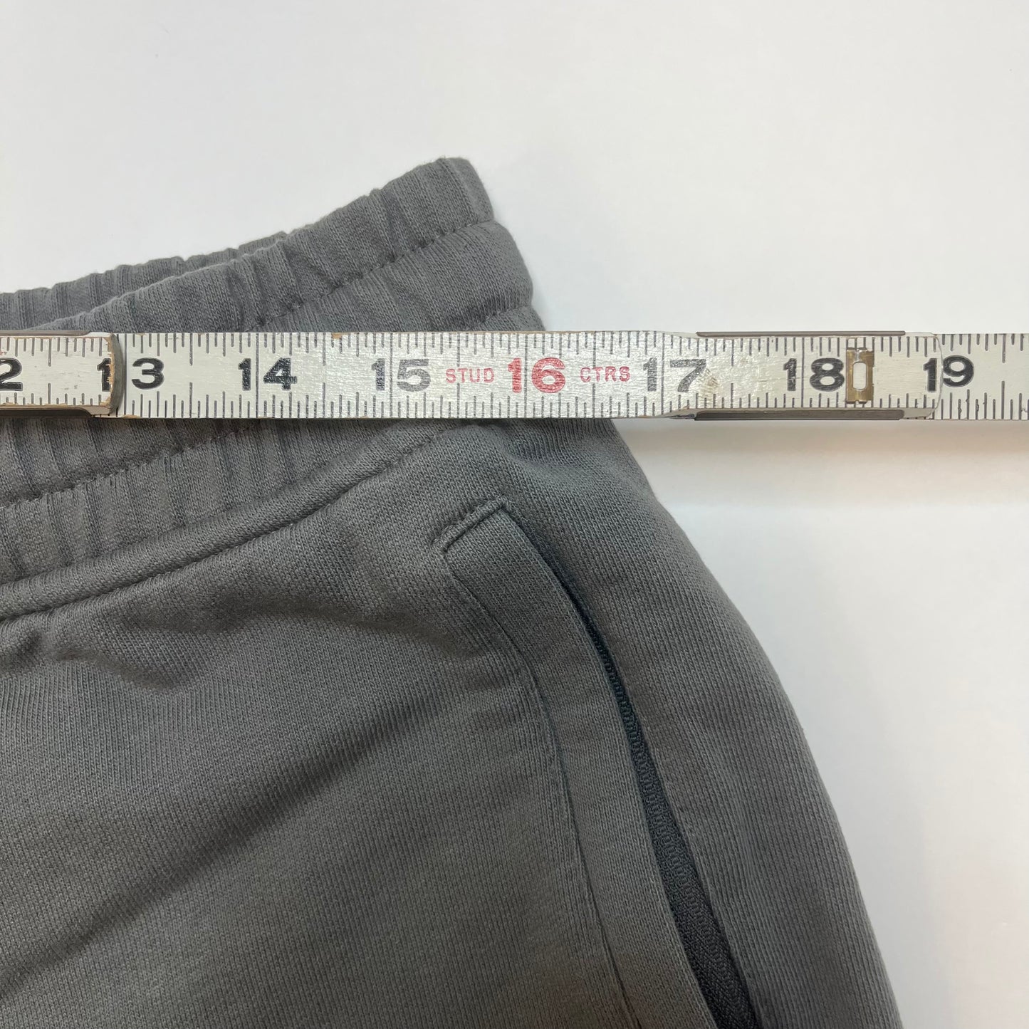 Zara Mens Heavyweight Cotton Blend Shorts XL Grey Used