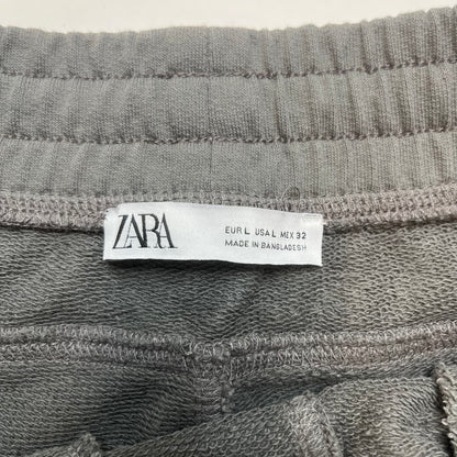 Zara Mens Heavyweight Cotton Blend Shorts XL Grey Used