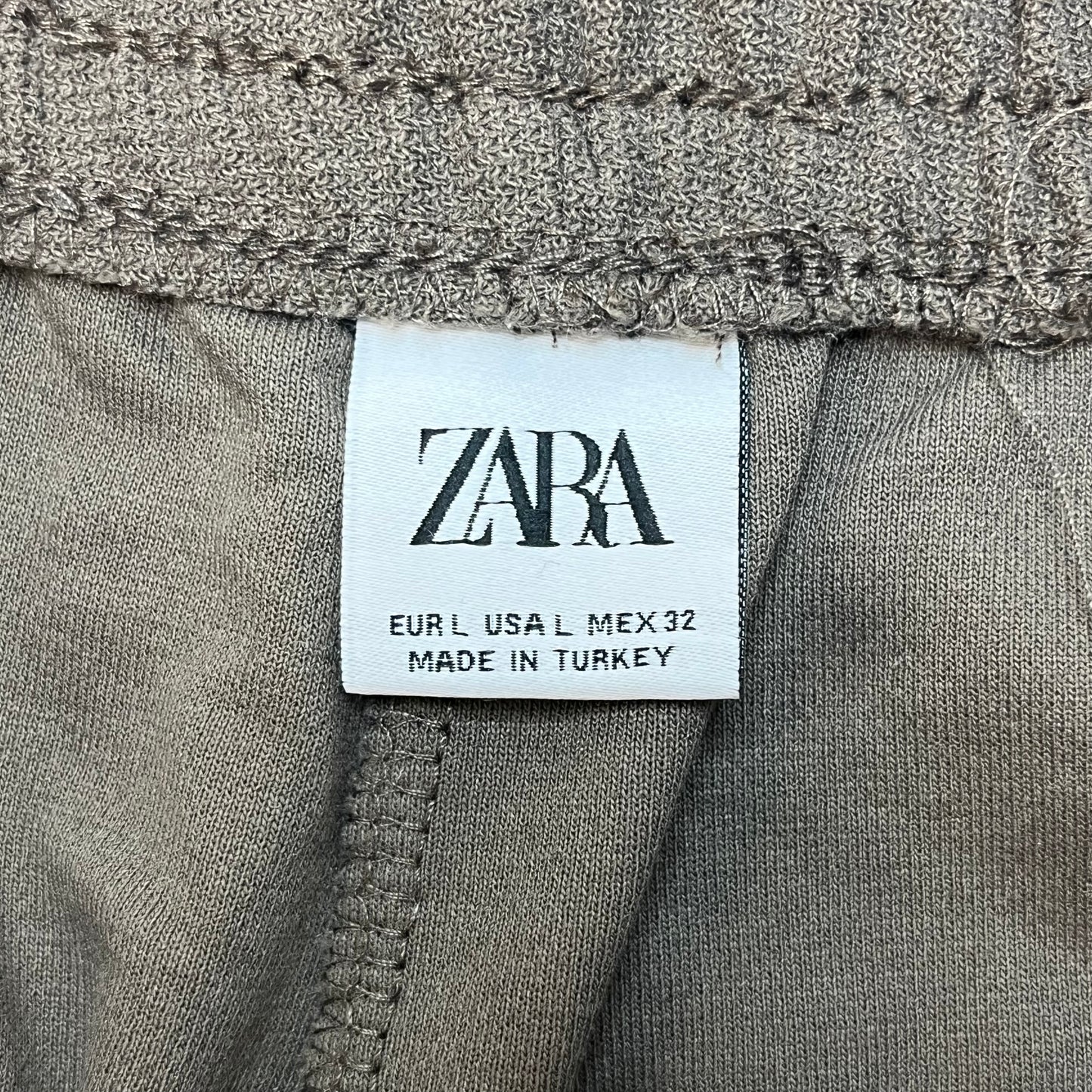 Zara Mens Knit Shorts Brown Large Used