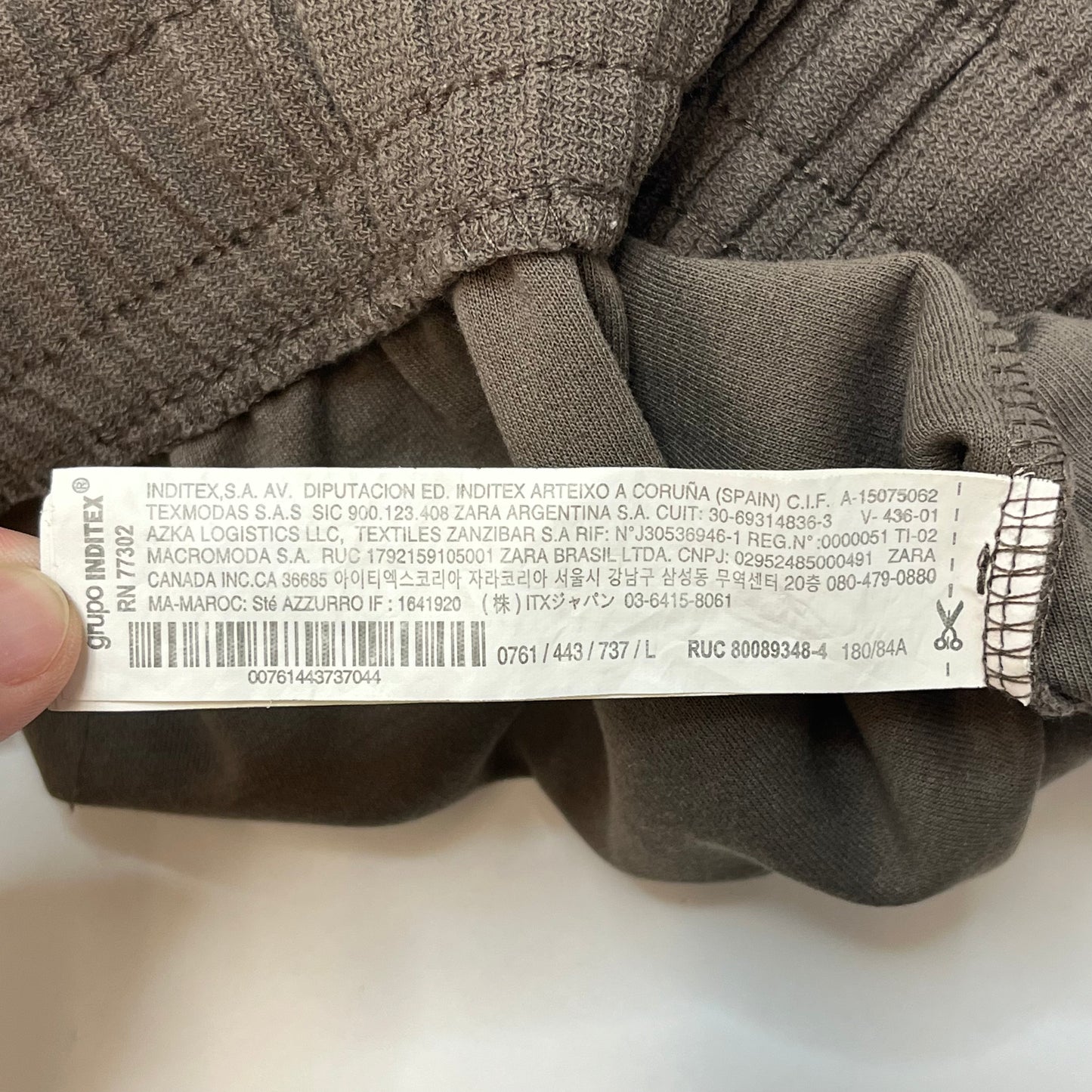 Zara Mens Knit Shorts Brown Large Used