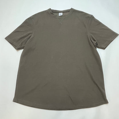 Zara Mens Knit Short Sleeve Shirt XL Brown Used