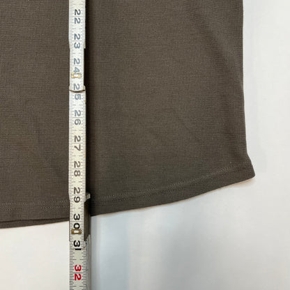 Zara Mens Knit Short Sleeve Shirt XL Brown Used