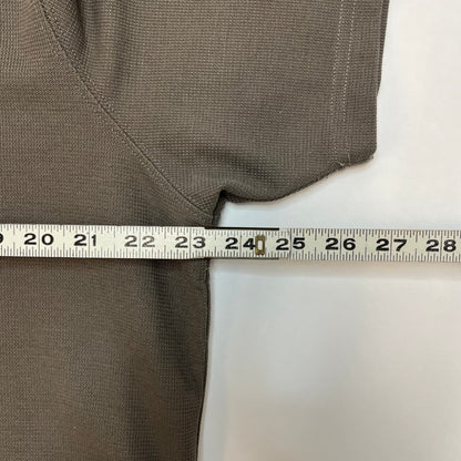 Zara Mens Knit Short Sleeve Shirt XL Brown Used