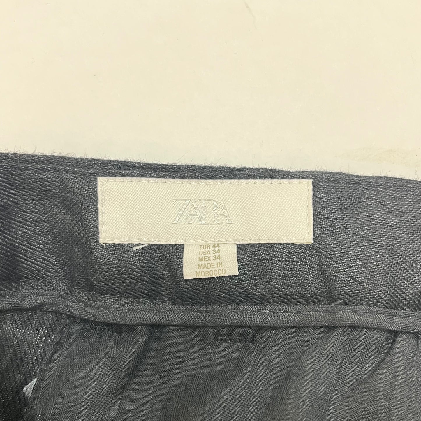 Zara Mens Trousers Used Black 34x30