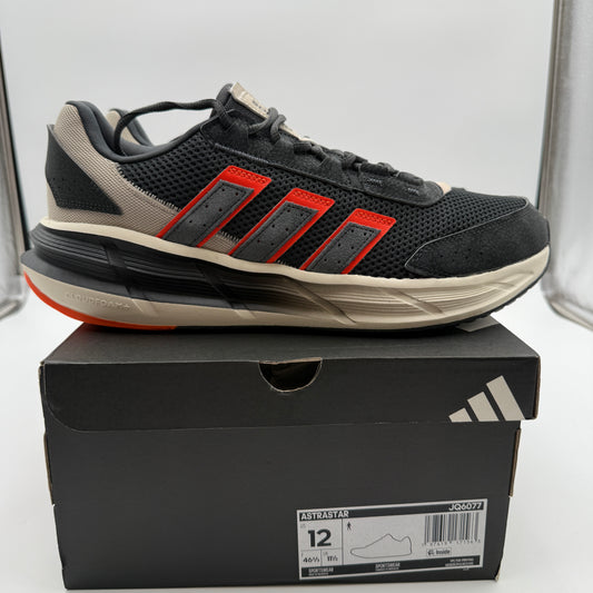 adidas Astrastar Sneakers Size 12 Carbon Impact Orange JQ6077