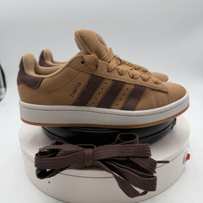adidas Campus 00s Women's Suede Sneakers, Size 5, Tan/Brown Gum Platform, JI1022