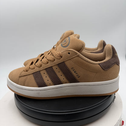 adidas Campus 00s Women's Suede Sneakers, Size 5, Tan/Brown Gum Platform, JI1022