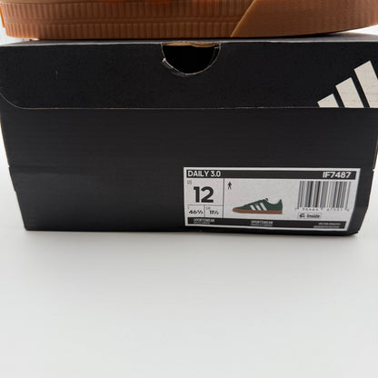 adidas Daily 3.0 Sneakers Size 12 Dark Green/White/Collegiate Burgundy IF7487