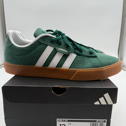 adidas Daily 3.0 Sneakers Size 12 Dark Green/White/Collegiate Burgundy IF7487