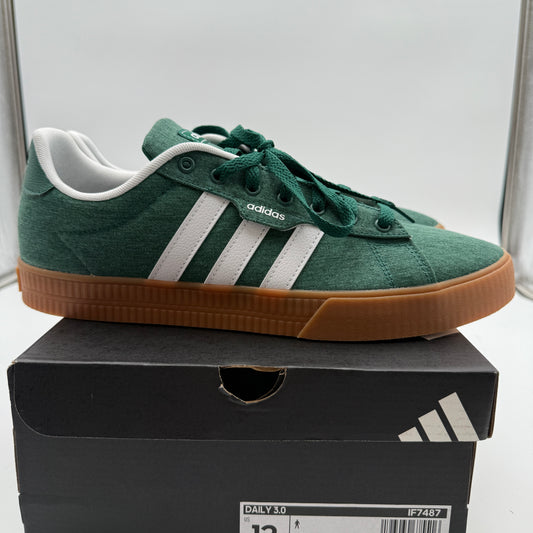 adidas Daily 3.0 Sneakers Size 12 Dark Green/White/Collegiate Burgundy IF7487