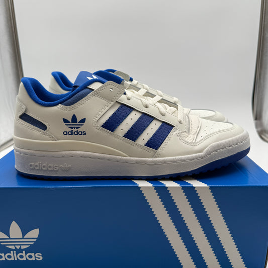 adidas Forum Low CL Core White Royal Blue Size 12 IH7829 Sneakers