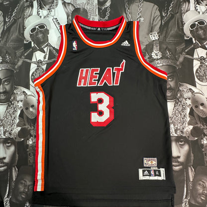 adidas NBA Hardwood Classics Miami Heat Dwayne Wade Jersey SZ XL