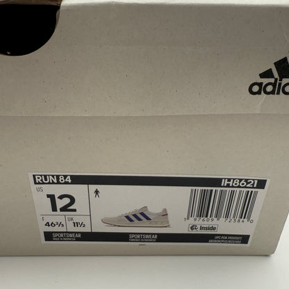 adidas Run 84 IH8621 White/Team Royal Blue/Grey Sneakers Size 12