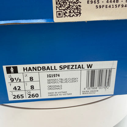 adidas Women's Handball Spezial Semi Pink Spark Blue IG1974 Size 9.5 Used With Box