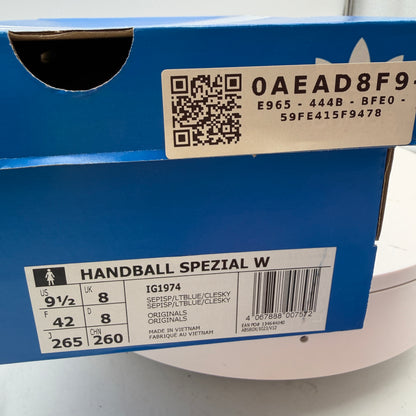 adidas Women's Handball Spezial Semi Pink Spark Blue IG1974 Size 9.5 Used With Box