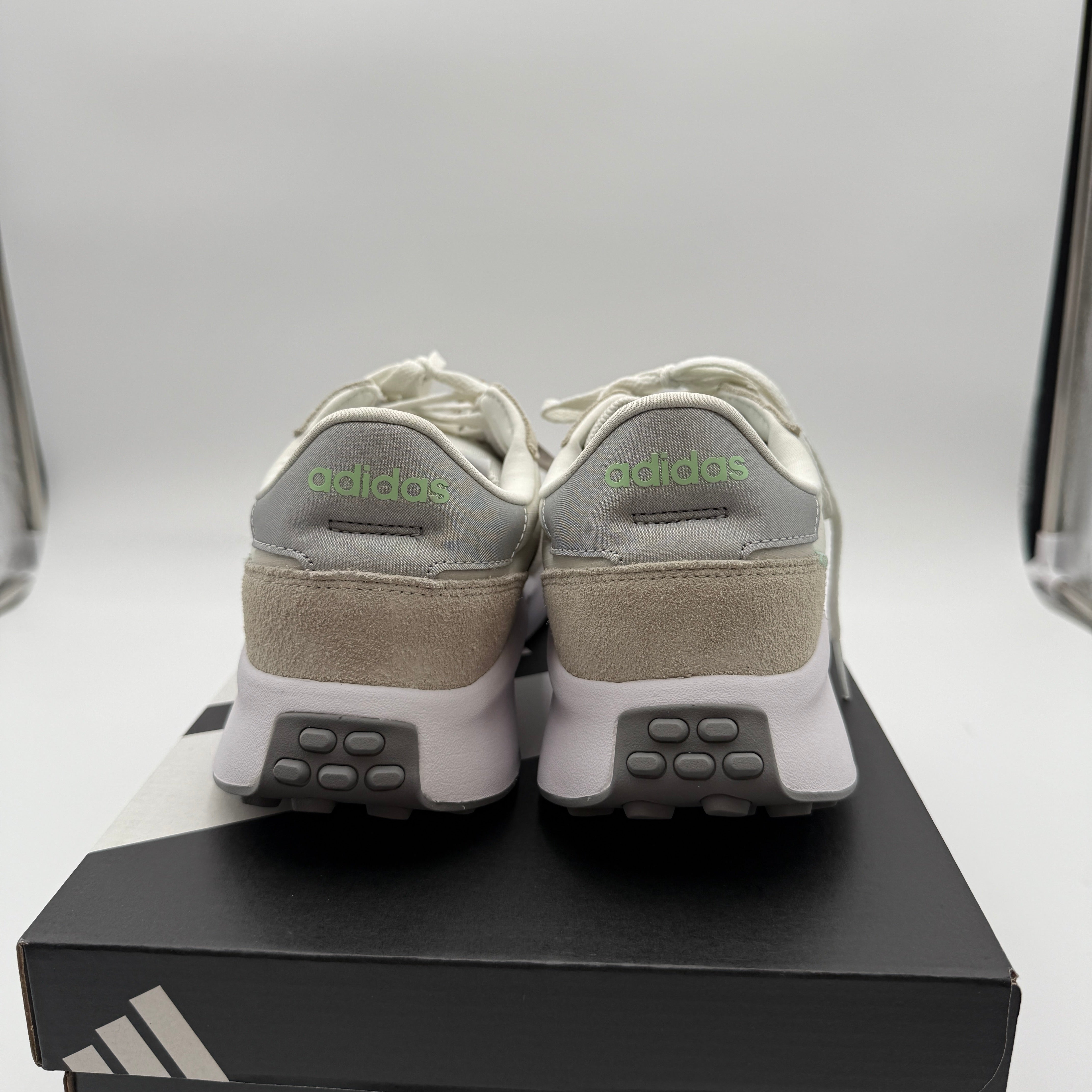 a adidas Women's RUN 70s White Tint Silver Metallic Grey Two HP7859