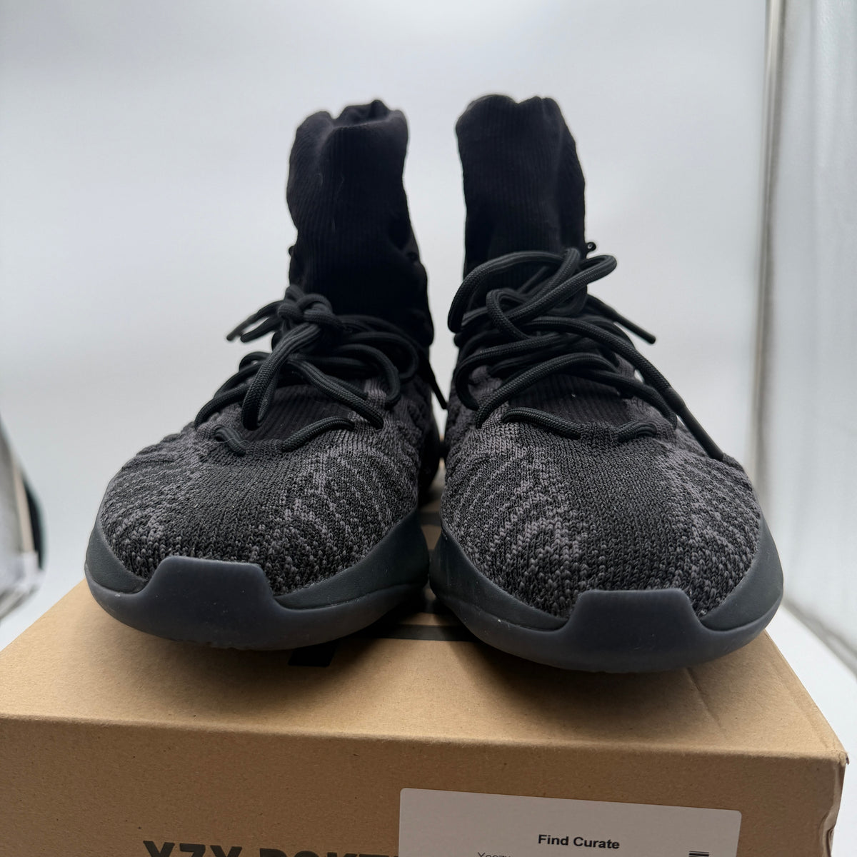 adidas Yeezy BSKTBL Knit Slate Onyx Black Sneakers Size 10 HQ6762
