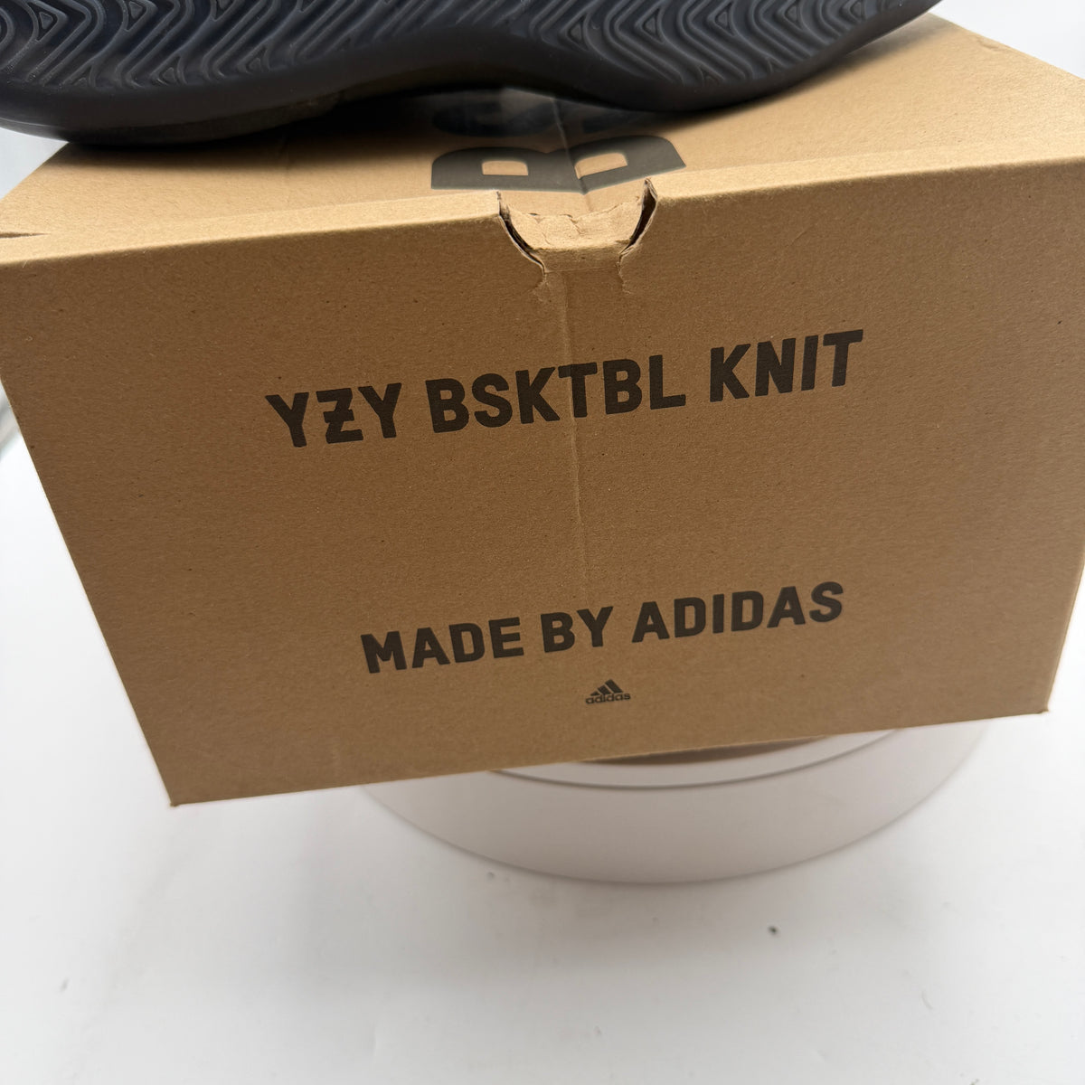 adidas Yeezy BSKTBL Knit Slate Onyx Black Sneakers Size 10 HQ6762