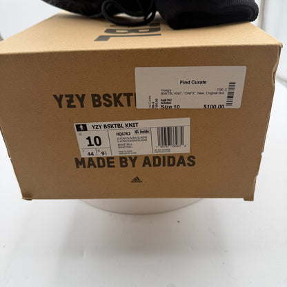 adidas Yeezy BSKTBL Knit Slate Onyx Black Sneakers Size 10 HQ6762