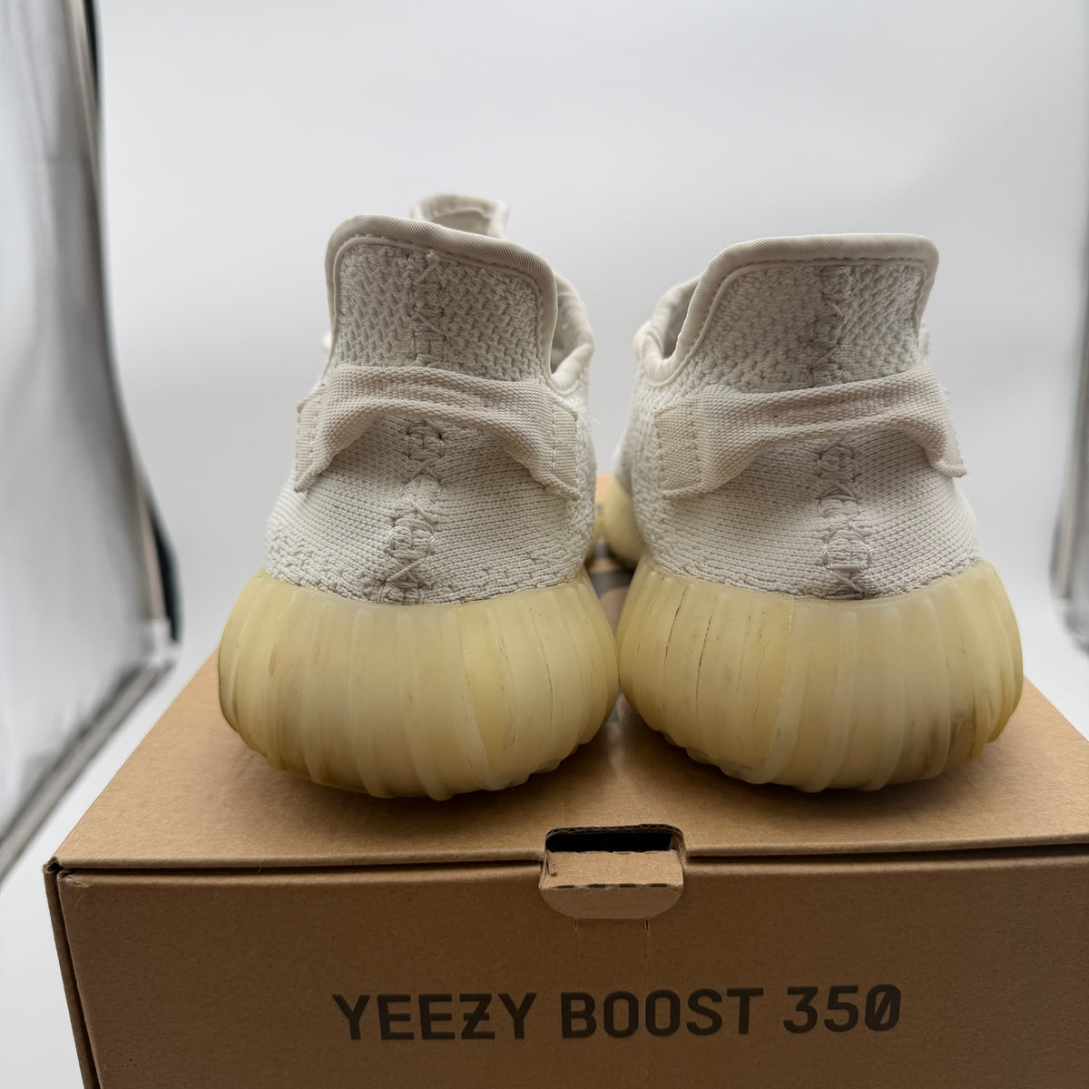 adidas Yeezy Boost 350 V2 Cream Triple White Sneakers Size 10.5