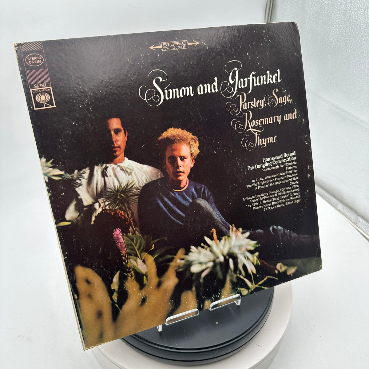 Simon and Garfunkel Parsley Sage Rosemary and Thyme 33 1/3 RPM Vinyl Record 1966 Black