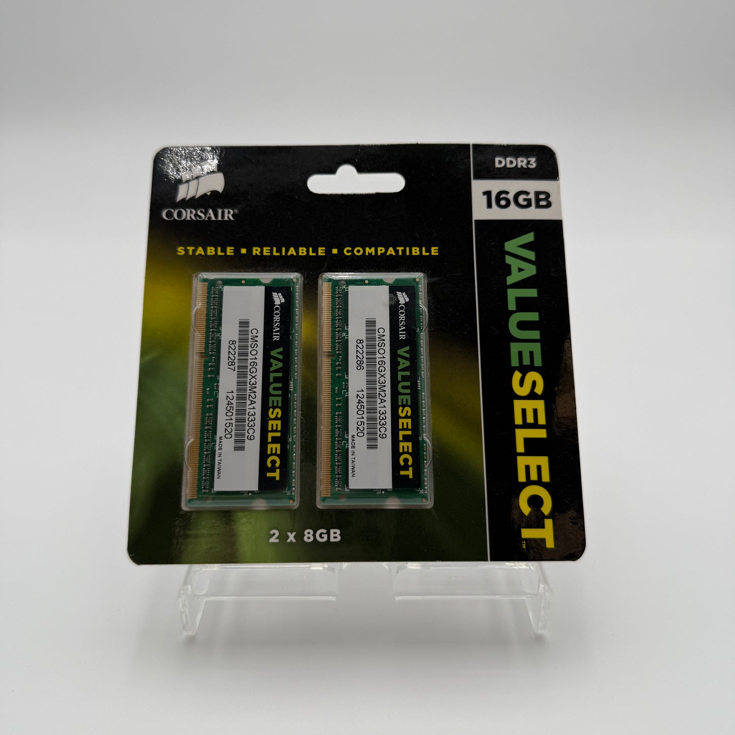 Corsair ValueSelect 16GB DDR3 1333MHz SO-DIMM RAM Kit - Black